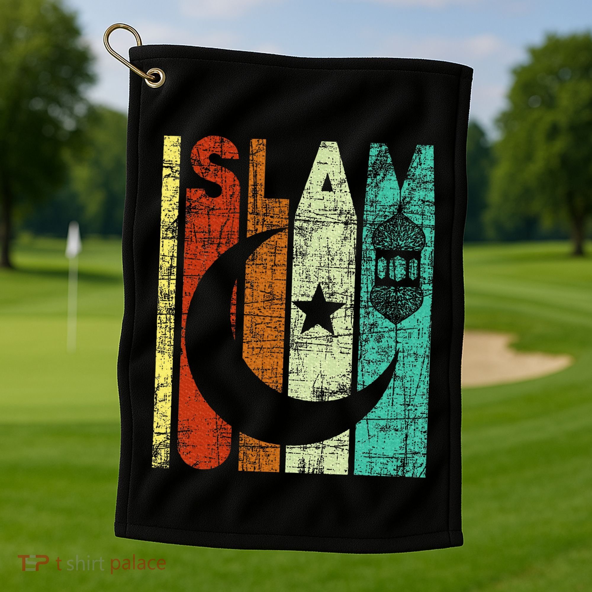 Islam Islamic Religion Allah Muslim Ramadan Arabic Golf Towel