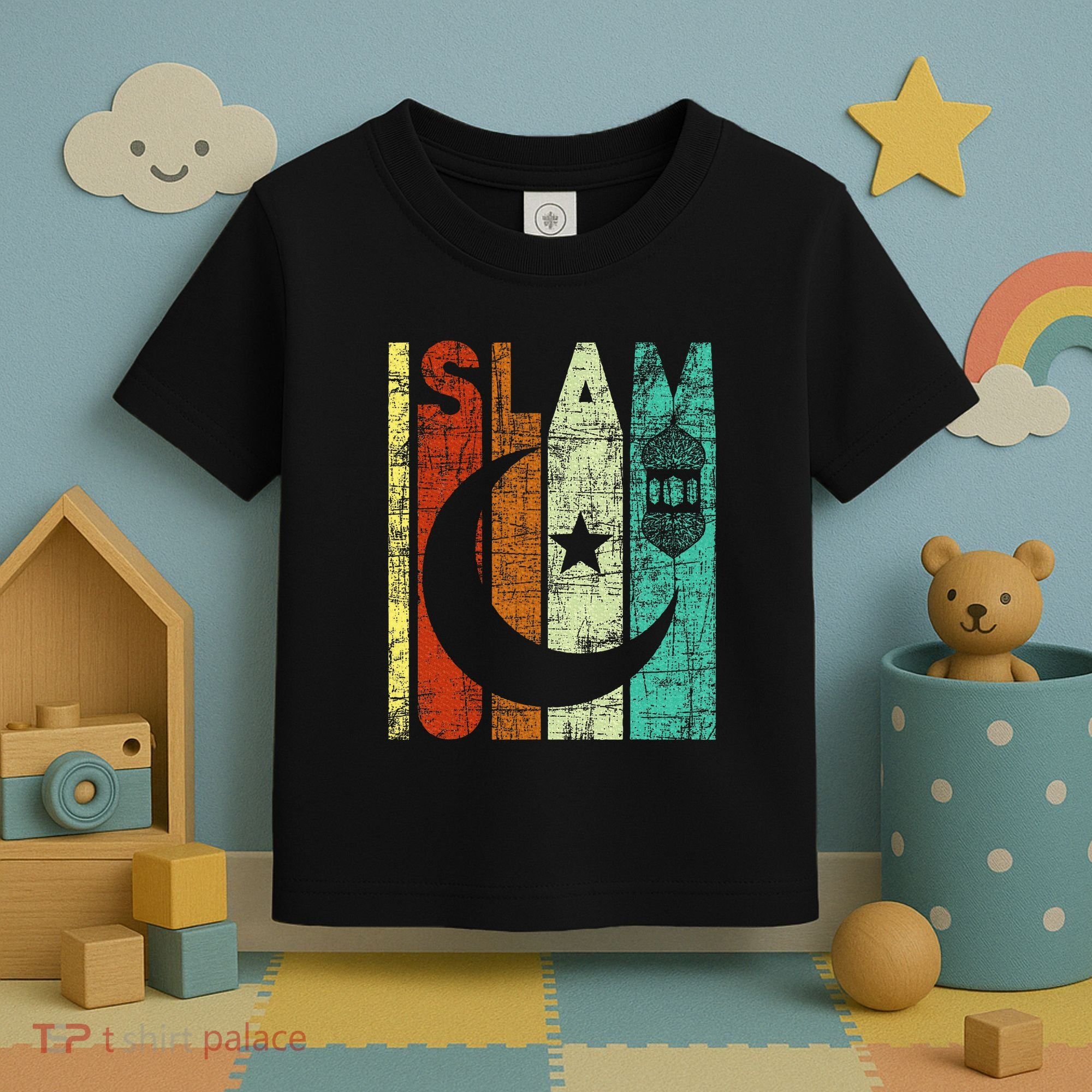 Islam Islamic Religion Allah Muslim Ramadan Arabic Toddler T-Shirt