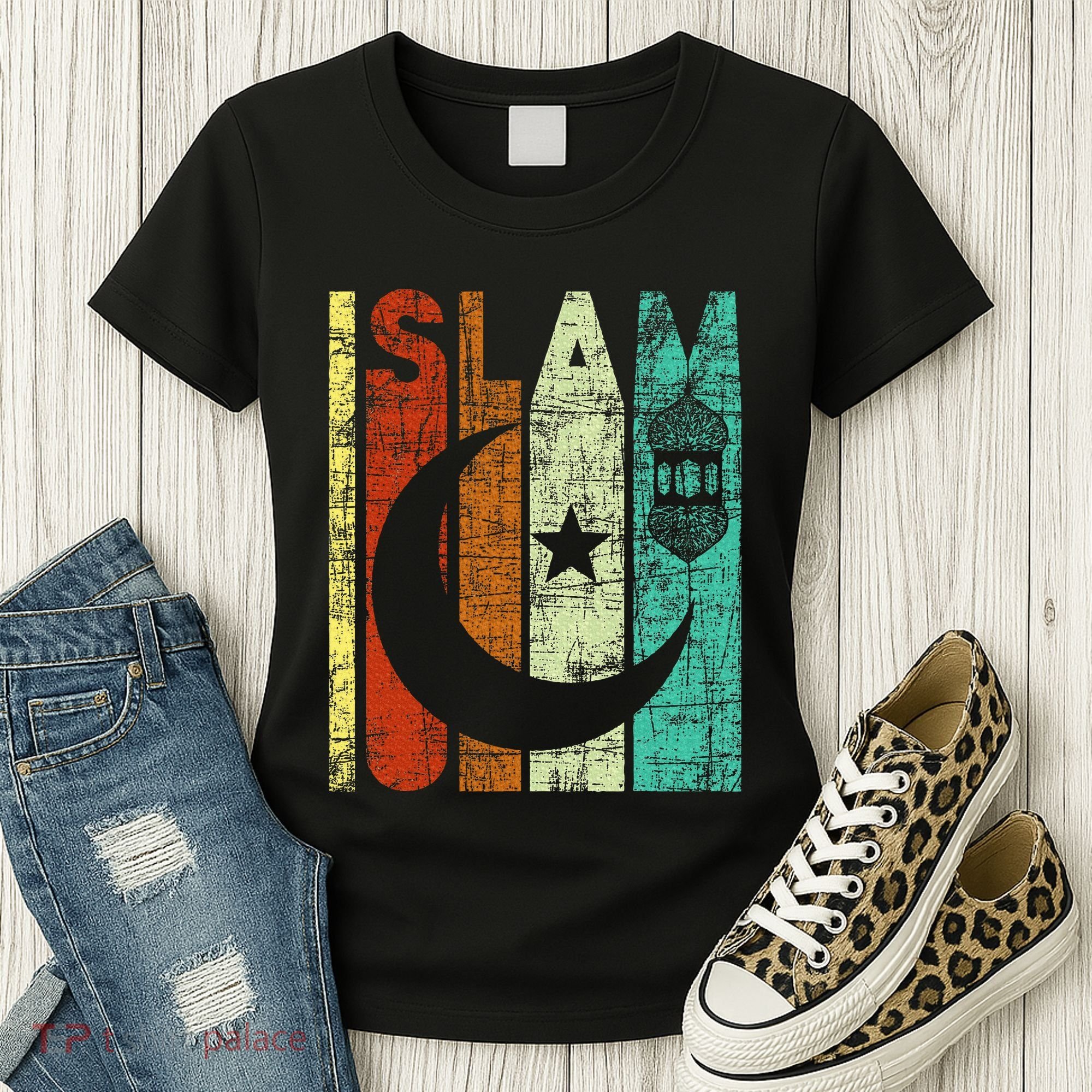 Islam Islamic Religion Allah Muslim Ramadan Arabic Women's T-Shirt