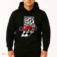 Indianapolis Indycar Racing Map Flag Hoodie thumb 2