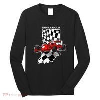 Indianapolis Indycar Racing Map Flag Long Sleeve Shirt thumb 0