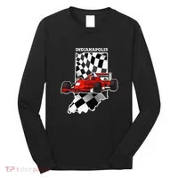 Indianapolis Indycar Racing Map Flag Long Sleeve Shirt thumb 0