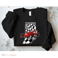Indianapolis Indycar Racing Map Flag Sweatshirt thumb 2