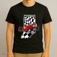 Indianapolis Indycar Racing Map Flag T-Shirt thumb 3