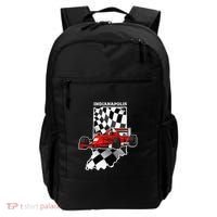 Indianapolis Indycar Racing Map Flag Backpack thumb 0