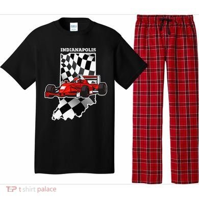 Indianapolis Indycar Racing Map Flag Pajama Set