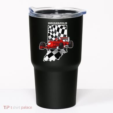 Indianapolis Indycar Racing Map Flag Tumbler