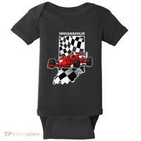 Indianapolis Indycar Racing Map Flag Baby Bodysuit thumb 0