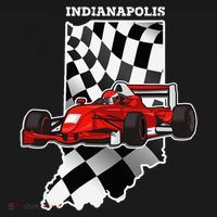 Indianapolis Indycar Racing Map Flag Baby Bodysuit thumb 2
