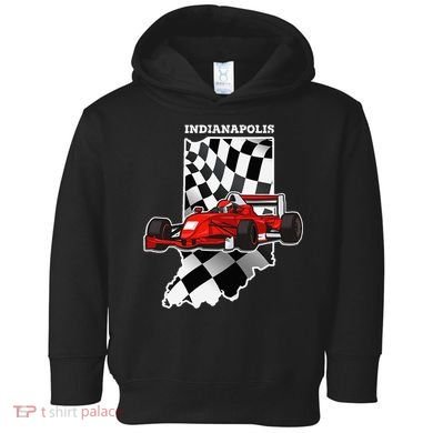 Indianapolis Indycar Racing Map Flag Toddler Hoodie