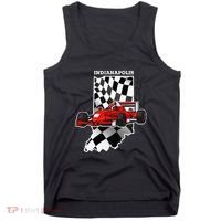 Indianapolis Indycar Racing Map Flag Tank Top thumb 0