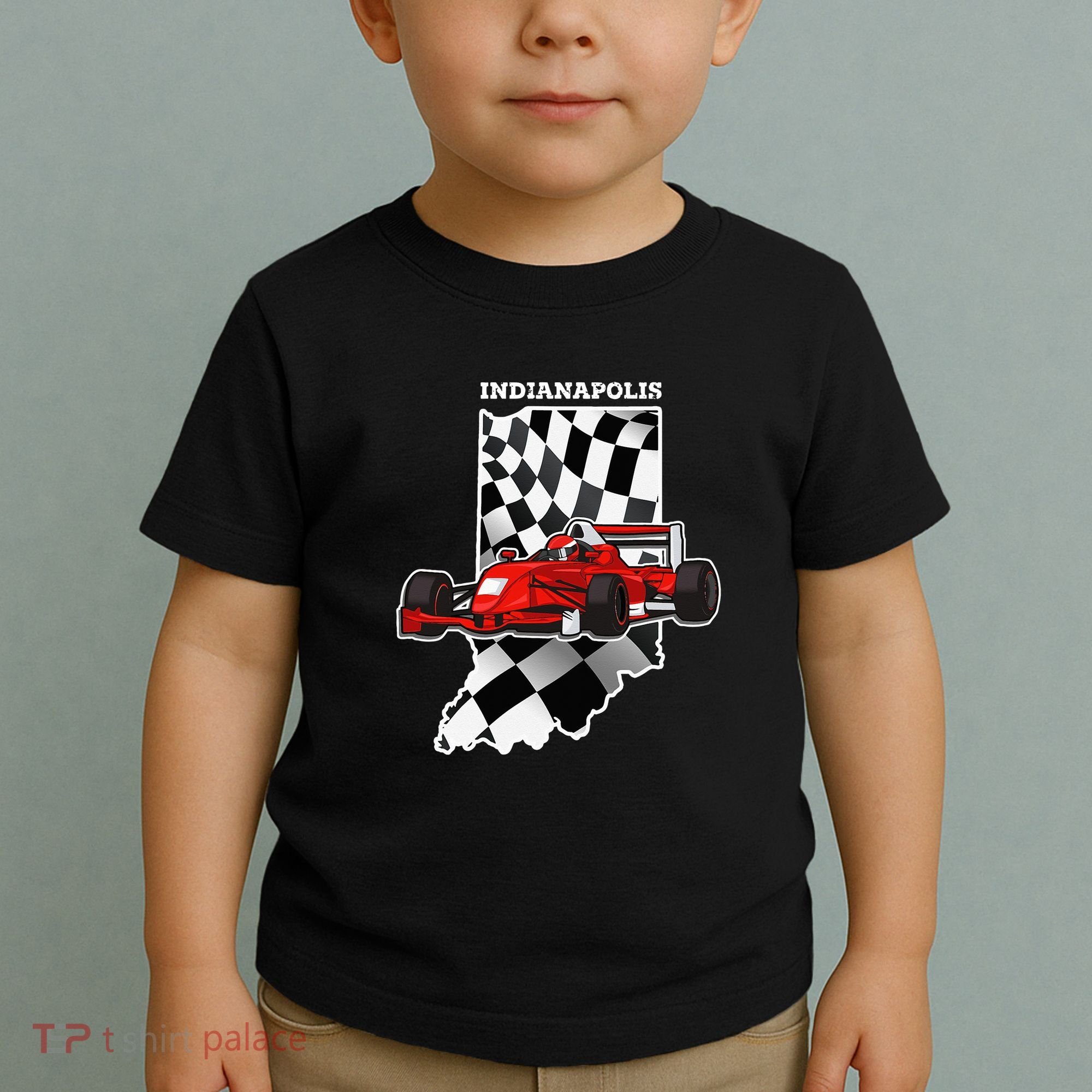 Indianapolis Indycar Racing Map Flag Toddler T-Shirt