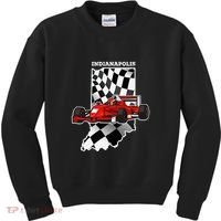Indianapolis Indycar Racing Map Flag Kids Sweatshirt thumb 0