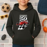 Indianapolis Indycar Racing Map Flag Kids Hoodie thumb 2