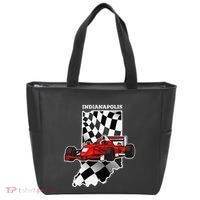 Indianapolis Indycar Racing Map Flag Tote Bag thumb 0