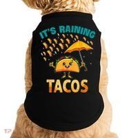 It Is Raining Tacos Funny Taco Kids Doggie Tank thumb 0