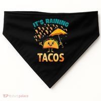 It Is Raining Tacos Funny Taco Kids USA-Made Doggie Bandana thumb 0