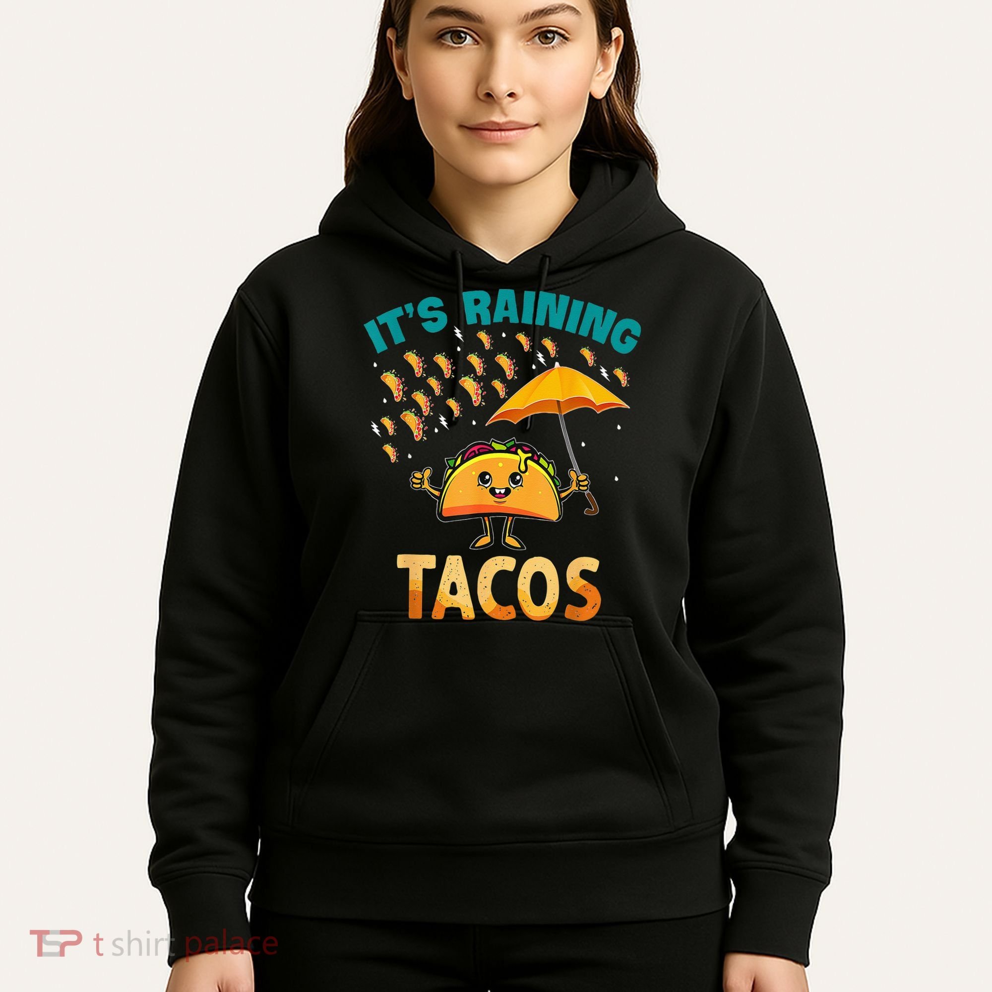 It Is Raining Tacos Funny Taco Kids Hoodie