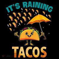 It Is Raining Tacos Funny Taco Kids Long Sleeve Shirt thumb 2