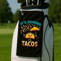 It Is Raining Tacos Funny Taco Kids Golf Towel thumb 2