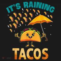 It Is Raining Tacos Funny Taco Kids Toddler T-Shirt thumb 4