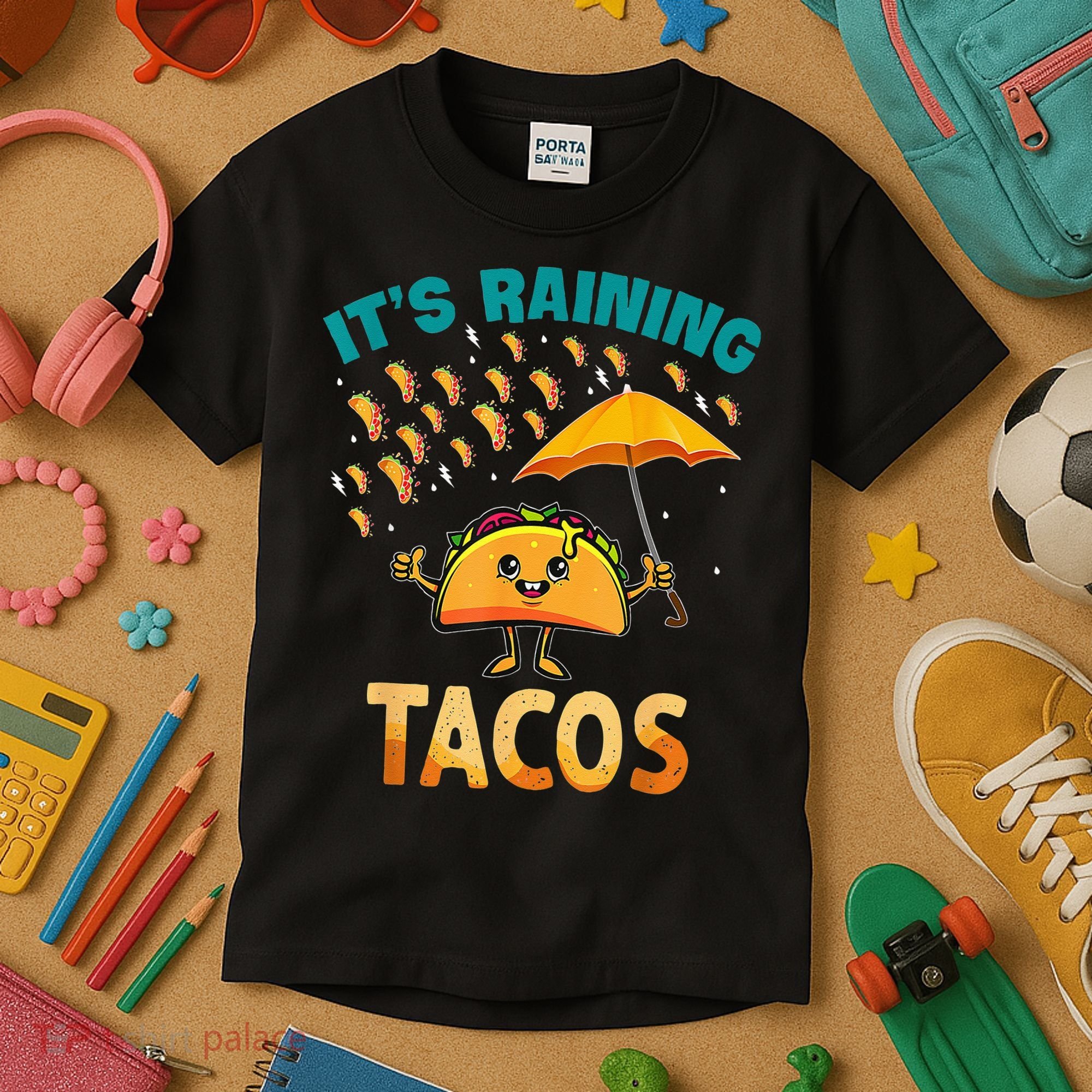 It Is Raining Tacos Funny Taco Kids Kids T-Shirt