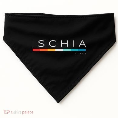 Ischia Italy Retro USA-Made Doggie Bandana