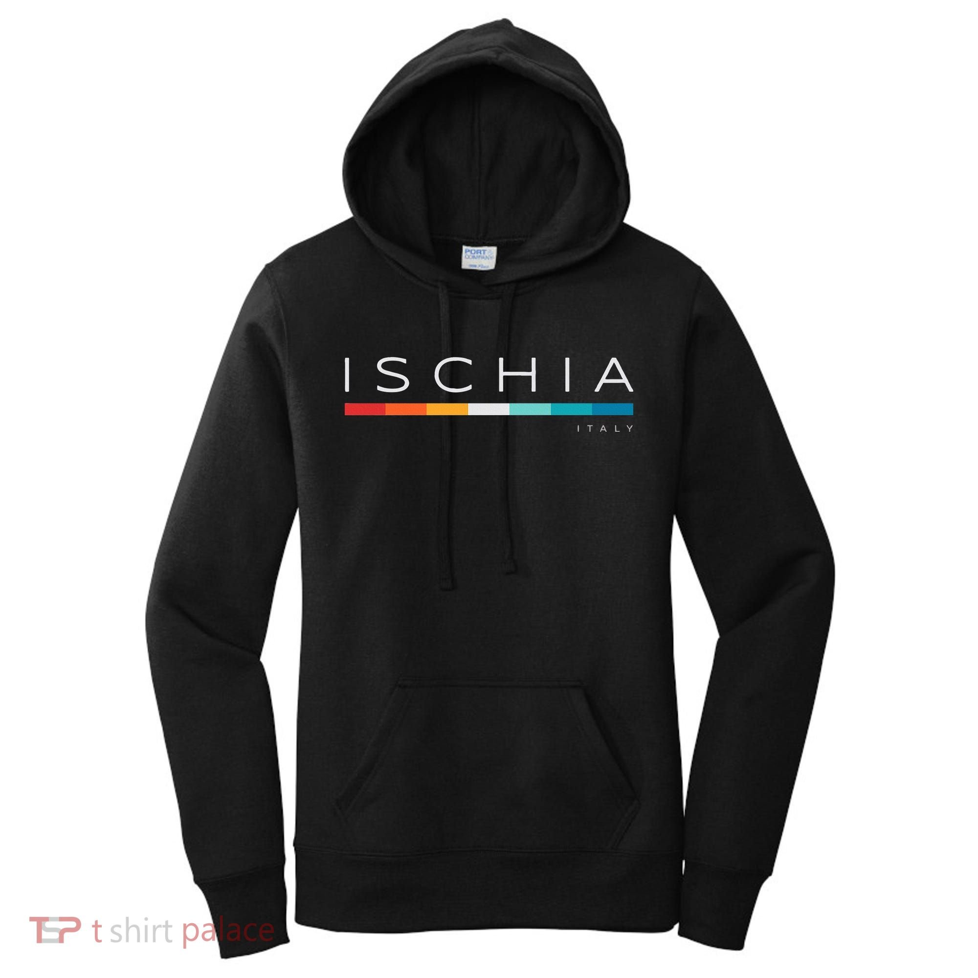 Ischia Italy Retro Women's Hoodie