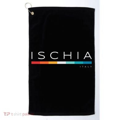 Ischia Italy Retro Golf Towel