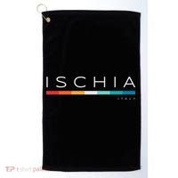 Ischia Italy Retro Golf Towel thumb 0