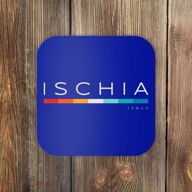 Ischia Italy Retro Coaster