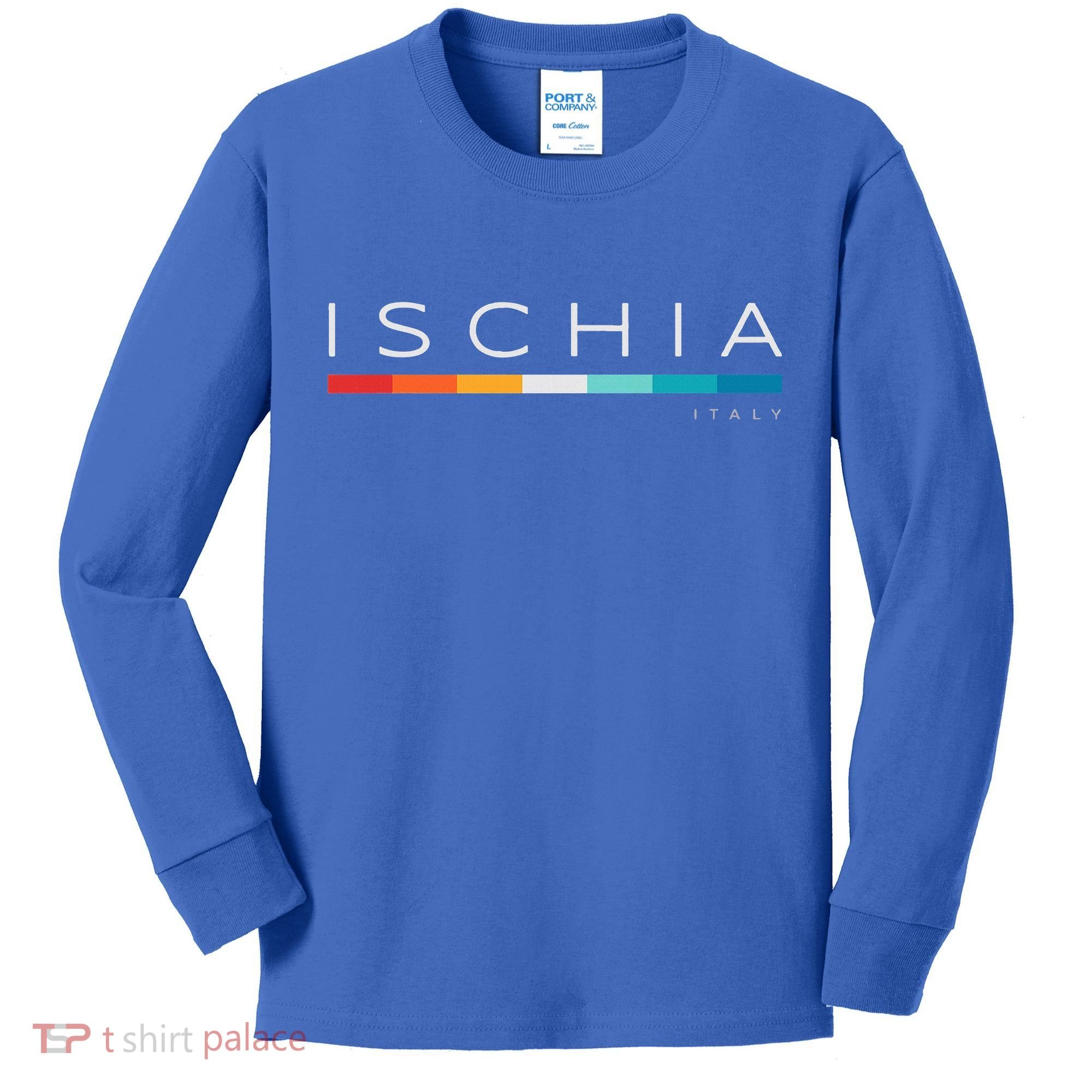 Ischia Italy Retro Kids Long Sleeve Shirt