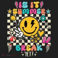 Is It Summer Break Yet Teacher Groovy Women's Sweatshirt thumb 2