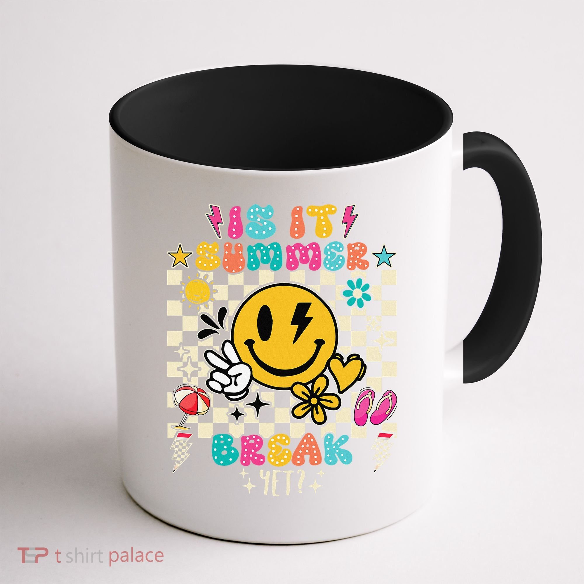 Is It Summer Break Yet Teacher Groovy Coffee Mug