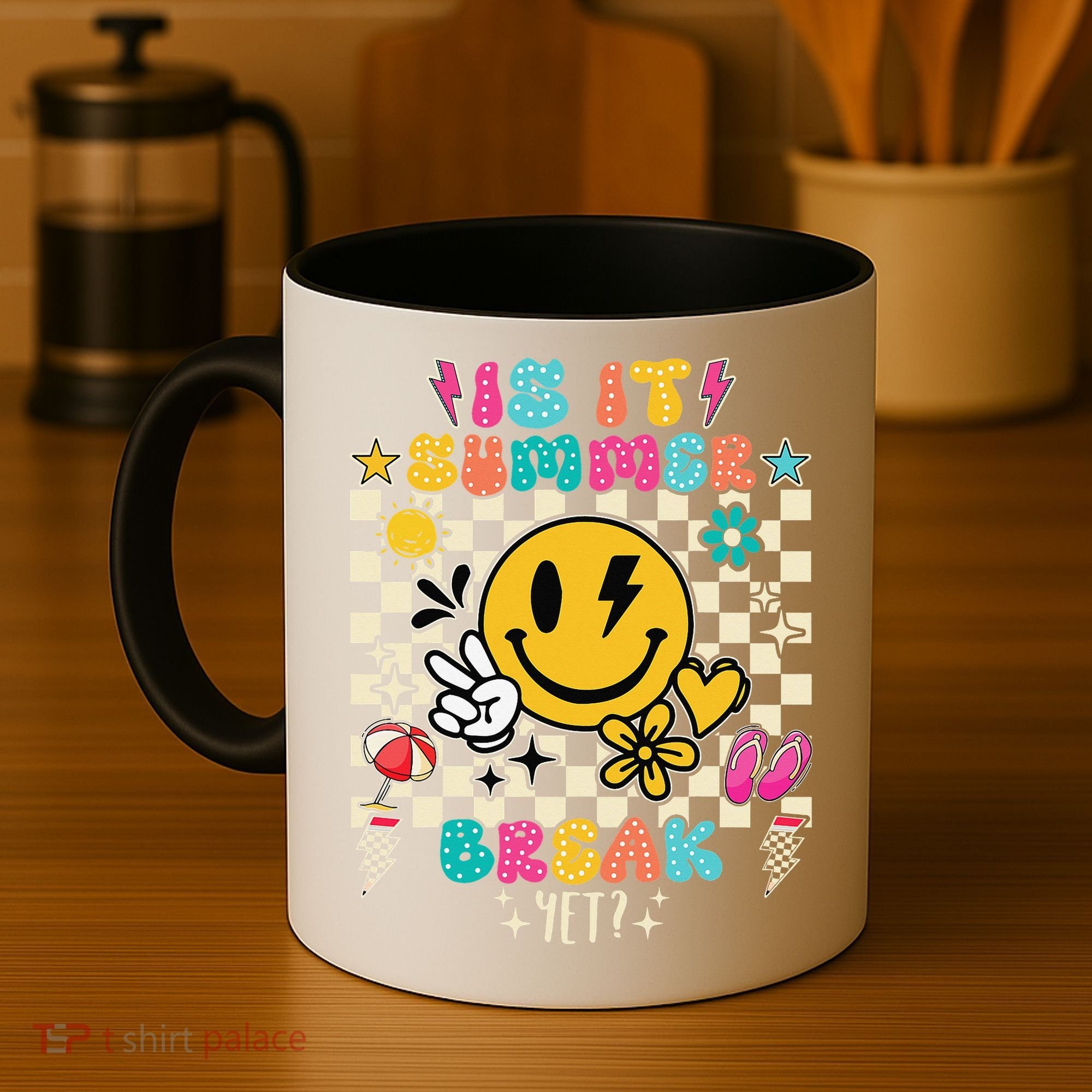 Is It Summer Break Yet Teacher Groovy Coffee Mug