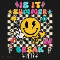 Is It Summer Break Yet Teacher Groovy Pajama Set thumb 2