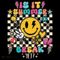 Is It Summer Break Yet Teacher Groovy Women's Hoodie thumb 2