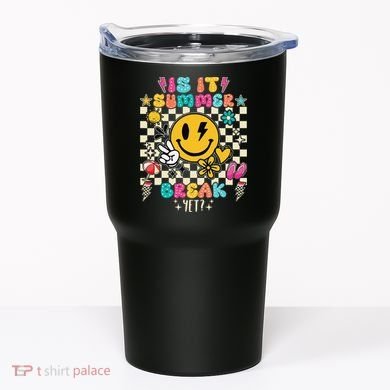 Is It Summer Break Yet Teacher Groovy Tumbler