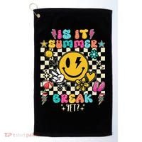 Is It Summer Break Yet Teacher Groovy Golf Towel thumb 0