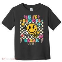 Is It Summer Break Yet Teacher Groovy Toddler T-Shirt thumb 0