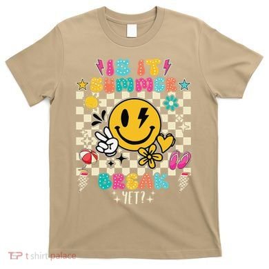 Is It Summer Break Yet Teacher Groovy T-Shirt