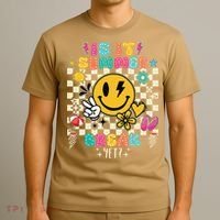 Is It Summer Break Yet Teacher Groovy T-Shirt thumb 3