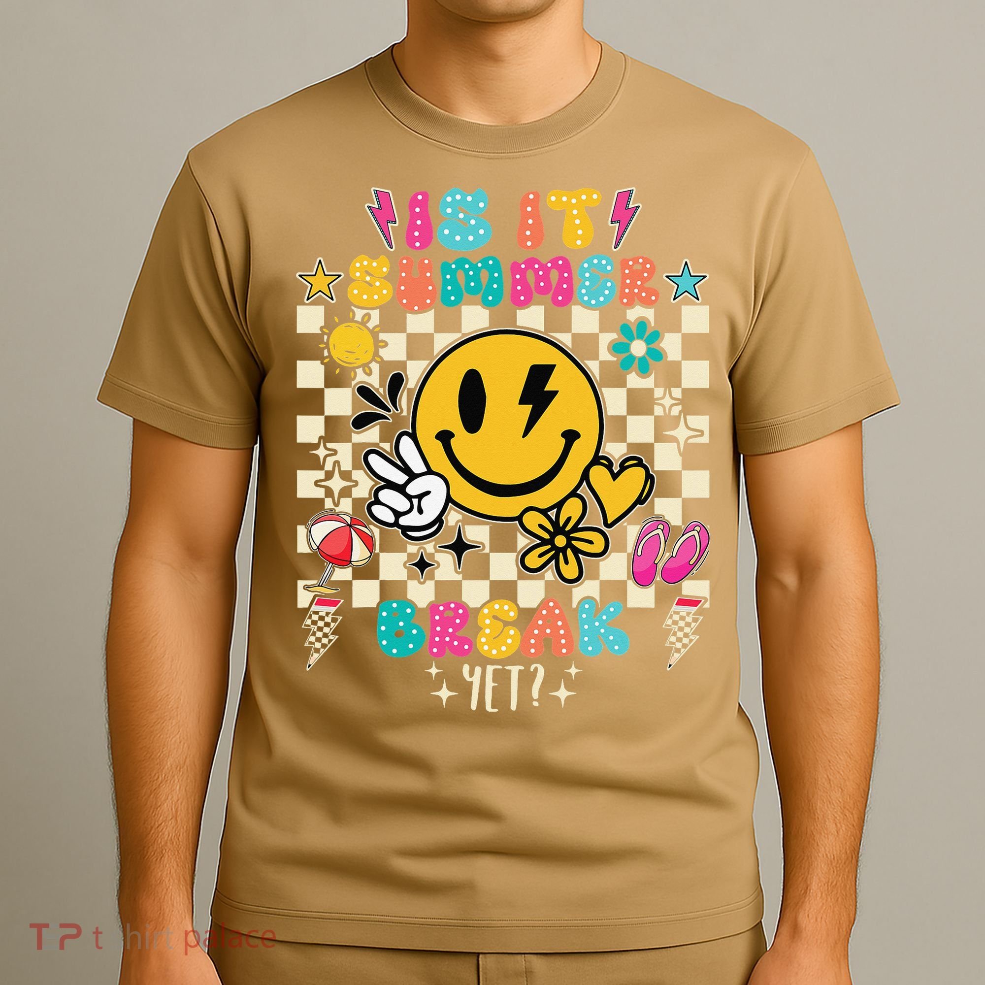 Is It Summer Break Yet Teacher Groovy T-Shirt