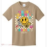 Is It Summer Break Yet Teacher Groovy Kids T-Shirt thumb 0