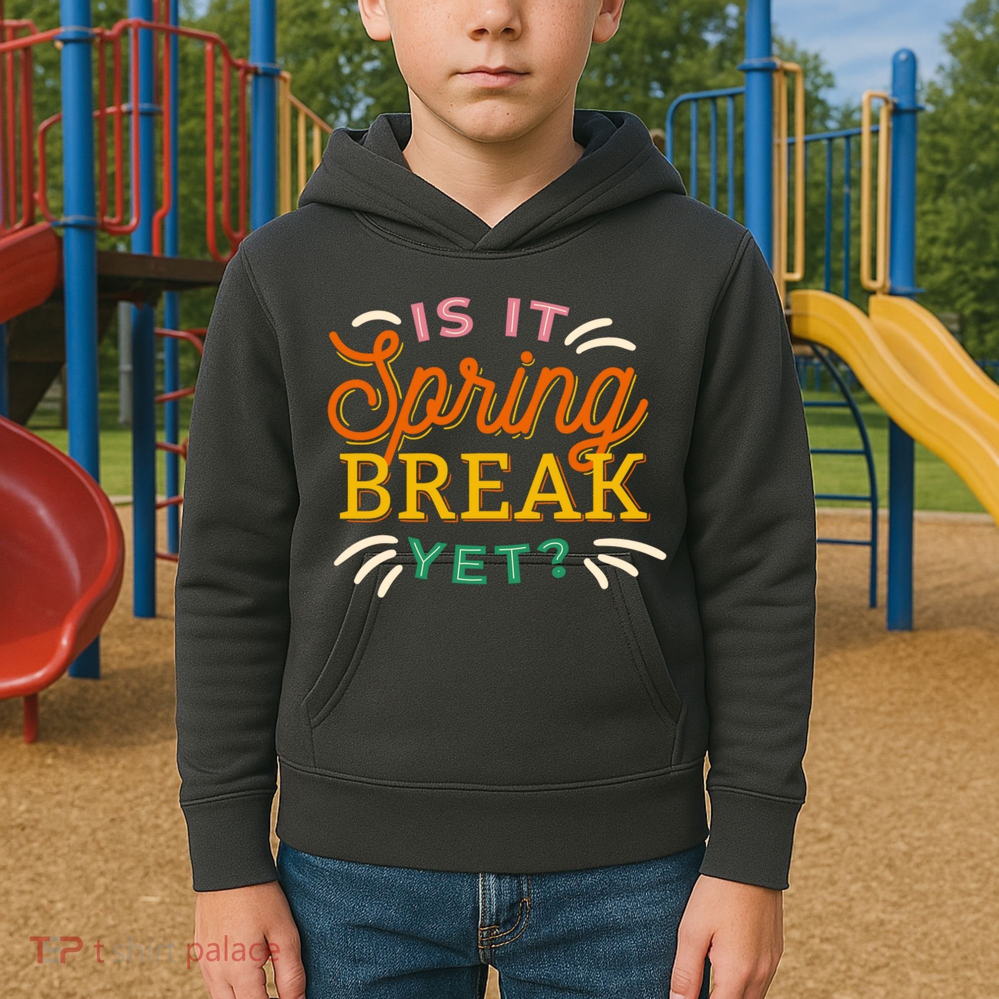 Is It Spring Break Yet Kids Hoodie