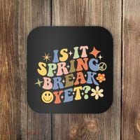 Is It Spring Break Yet? Groovy Retro Vacation Teacher Flower Coaster thumb 0