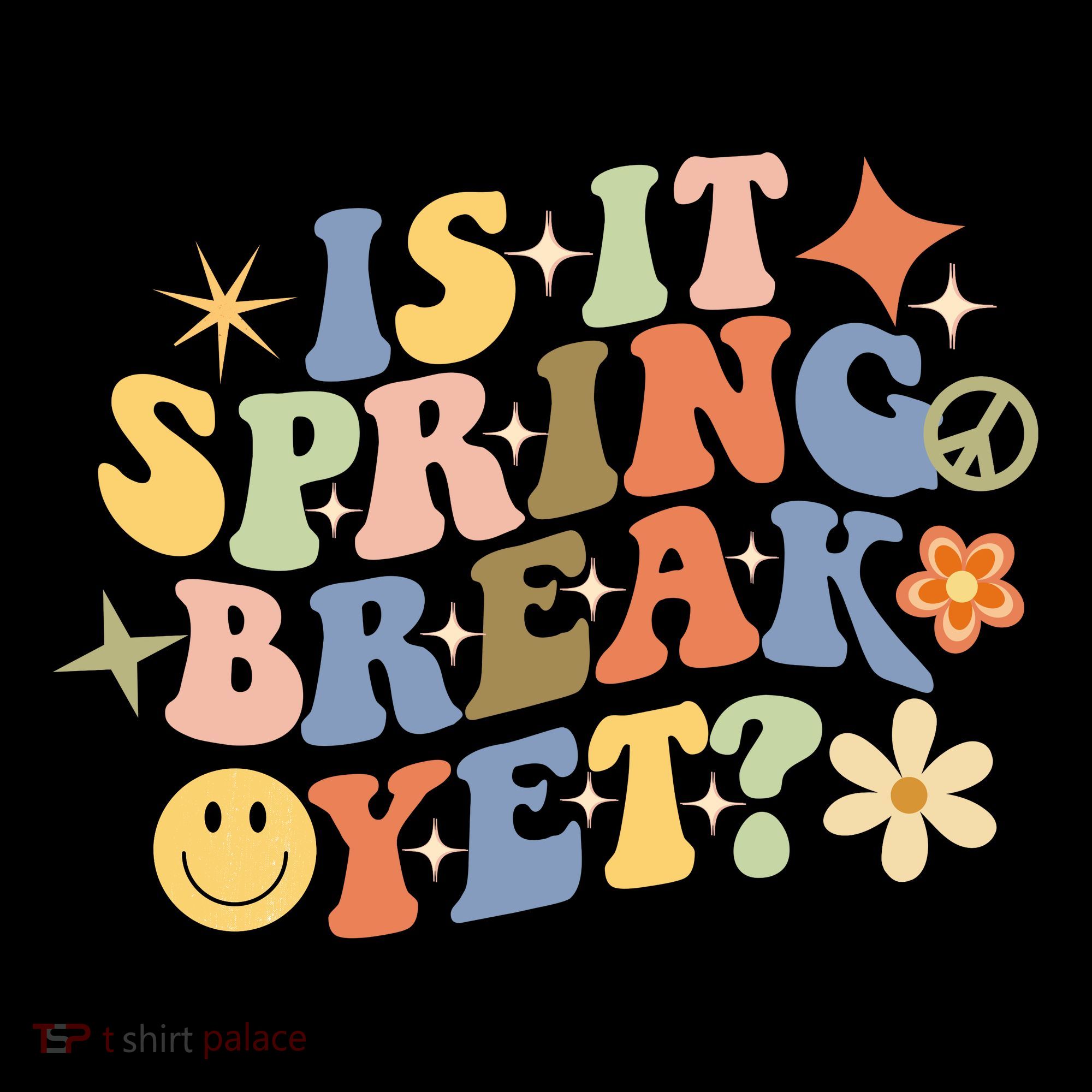 Is It Spring Break Yet? Groovy Retro Vacation Teacher Flower Women's Hoodie