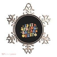 Is It Spring Break Yet? Groovy Retro Vacation Teacher Flower Ornament thumb 0
