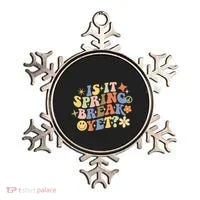 Is It Spring Break Yet? Groovy Retro Vacation Teacher Flower Ornament thumb 0