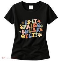 Is It Spring Break Yet? Groovy Retro Vacation Teacher Flower Women's T-Shirt thumb 0